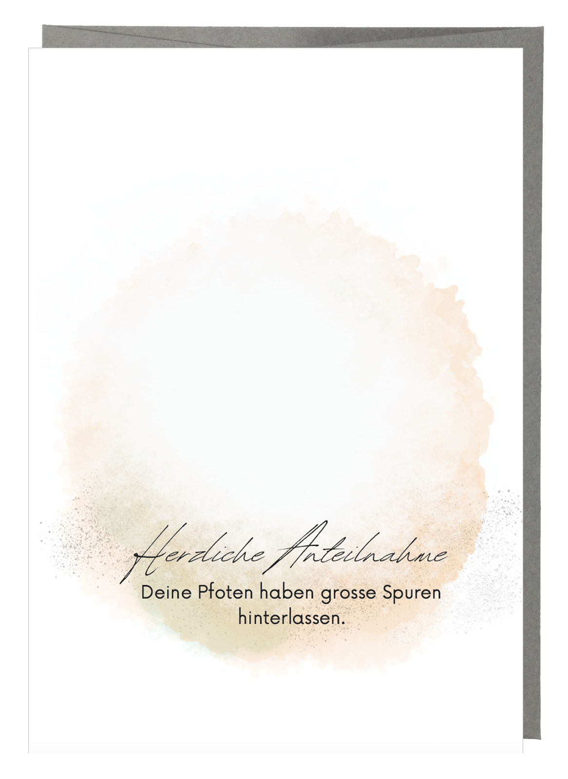 NobleKarte Pfotenabdruck mit Spruch «Deine Pfoten haben grosse
